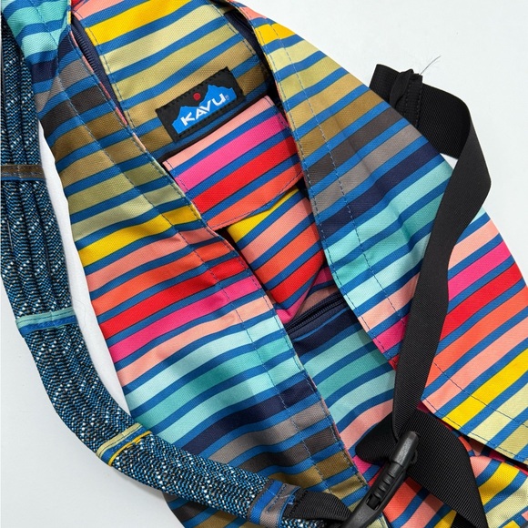 Kavu Handbags - Kavu Multicolor Striped Sling Bag